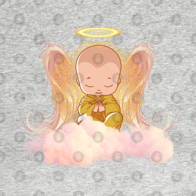 Winged Baby Buddha by Mazzlo Shop